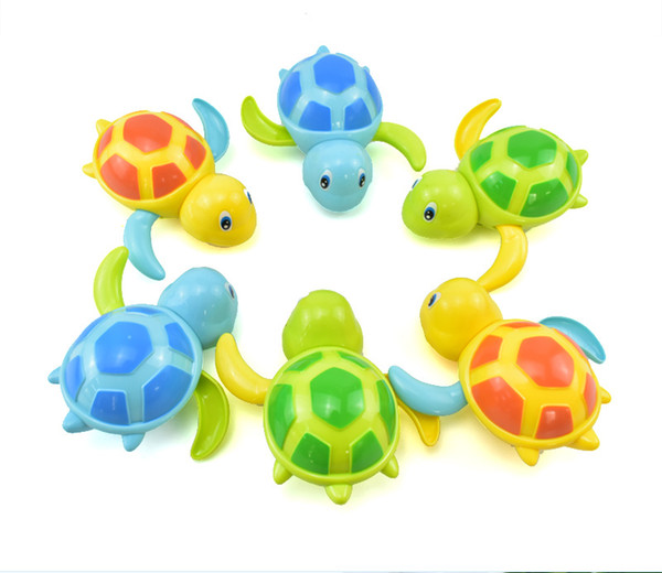 Bath Toys Cartoon Animal Tortoise Baby Bath Toy Infant Swim Turtle Chain Clockwork Classic Toys Kid Educational Toys