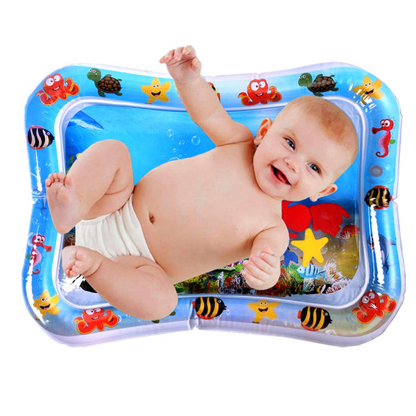 Kids Inflatable Tummy Time Baby Water Mat for Infant & Toddlers, BPA FREE Baby Water Play Mat for Fun Indoor & Outdoor, Leak proof