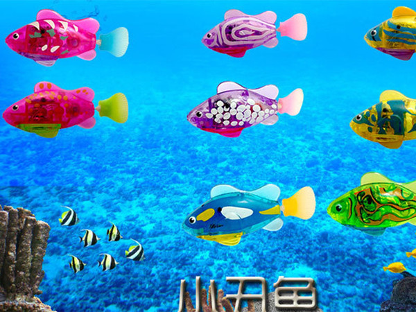 New will light swimming water swimming electric fish free fish tank ornamental New Baby toys Swimming led Light swing fish factory wholesale