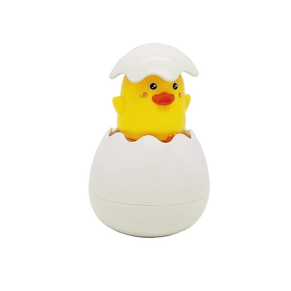 Shake sound bath toy yellow duck rain eggs children's bathroom sprinkling small duck eggs baby beauty play water around