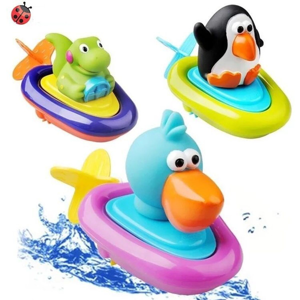 Baby animal boat baby baby shower toy drama water pull rope children play water must Bath Toys