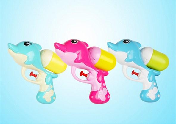 12*4*11 CM Baby Dolphin Water Gun Toy Child Beach Water Gun Shooting Pistol Kids Summer Toy