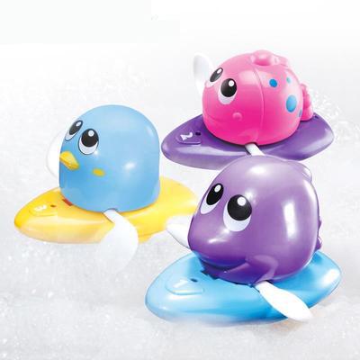 Wholesale Safety Baby Bath Water Toy Floating plastic Dolphin cray goldfish penguin frog Kids Toys Cute Swimming Toy Shower Beach Play toys