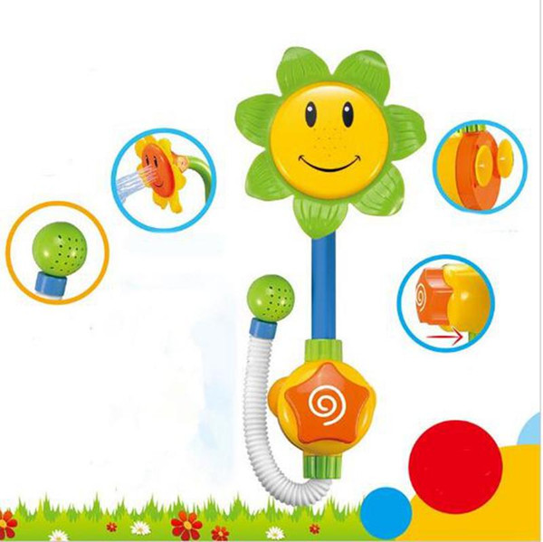 Baby Bath Toys Sunflower Shower Faucet Watering Toys Children Bath Learning Toy G Sunflower Shower Spray Toy z023-1