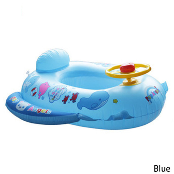 PVC Baby Float Swimming Ring Inflatable Car Steering Wheel Seat Float Kids Trainer Toy Pool & Accessories