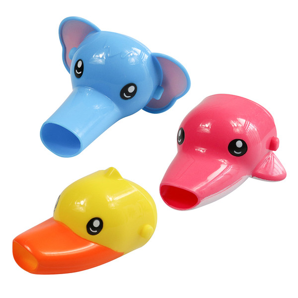 Free shipping Happy Fun Animals Faucet Extender Baby Tubs Kids Hand Washing Bathroom Sink Gift Fashion and Convenient