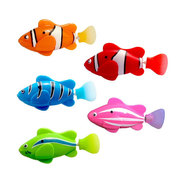 Funny Swim Electronic Robofish Battery Powered Robot Bath Toys Fish Pet for Fishing Tank Decorating Fish Wholesale