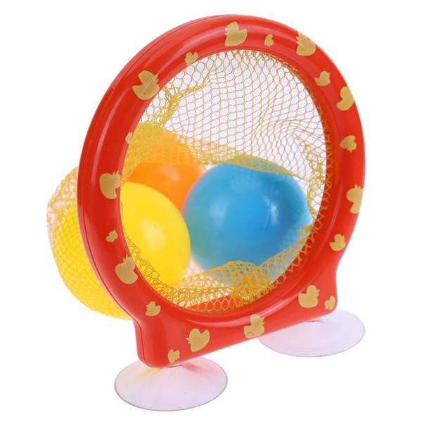 Kids Bathing Playing Toy Bathroom Bath Tub Balls Fun Net Pocket Colored Balls Baby Shower Funny Toy For Chrismas&Birthday Gift