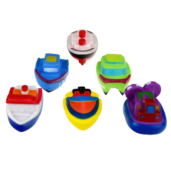 6 PCS Children Kids Floating Boat Ships Bath Game Toy Shower Water Play Swimming Pool Toy