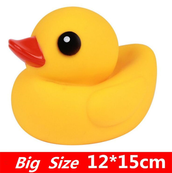 500pcs Free Shipping New Baby Bath Water Toy toys Sounds Yellow Rubber Ducks Kids Bathe Children Swiming Beach Duck toys Ducks Gifts GC66