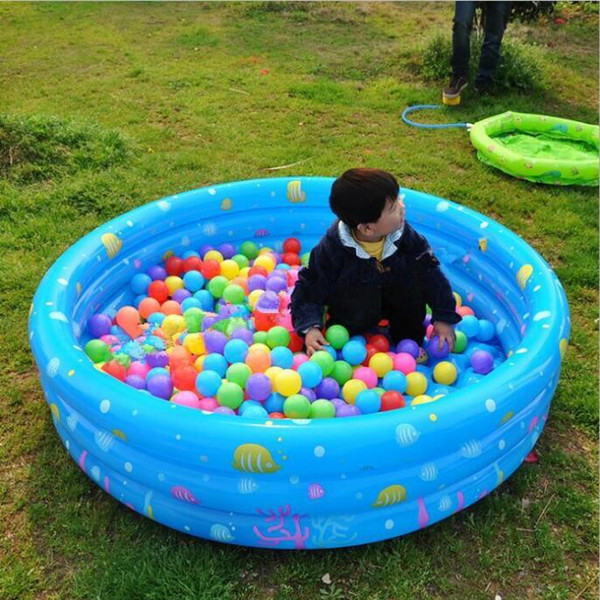 Inflatable Baby Swimming Pool Piscina Portable Outdoor Kids Print Sea Ball Pool Basin Bathtub Kids Baby Swimming For Children bathing C694