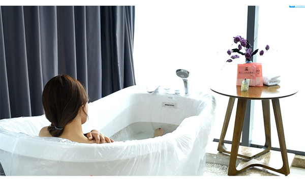 Disposable Bathtub Cover Bag Family Hotel Health Bath Tub Film For Home Travel, Business Trip Bathroom Products