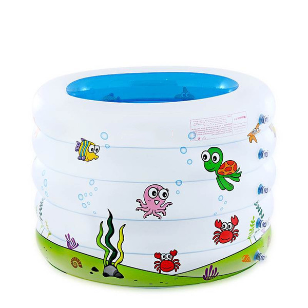Portable Baby Swimming Pool Inflatable Kids Bath Tub 106x75cm Baby Mini-playground Eco-friendly PVC Pond