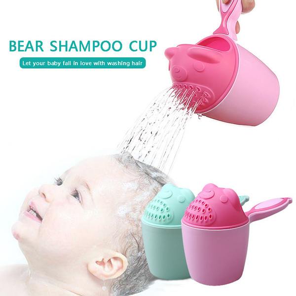 Cartoon Baby Bath Shampoo Cup Children Bathing Bailer Baby Shower Spoons Washing Hair Cup 998