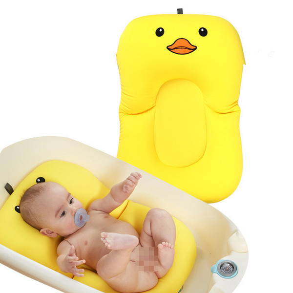 Shower Portable Air Cushion Bed Babies Infant Baby Pad Non-slip Bathtub Mat Newborn Safety Security Bath Seat Support Q190531