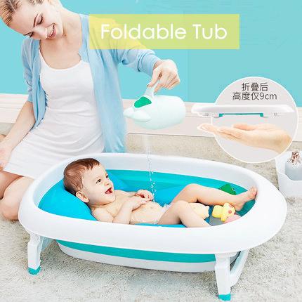 Strong Design Folding Baby Bath Tub for Toddlers Kid Portable Swimming Poolplastic Portable Bath Tubs Folding Tub Kids