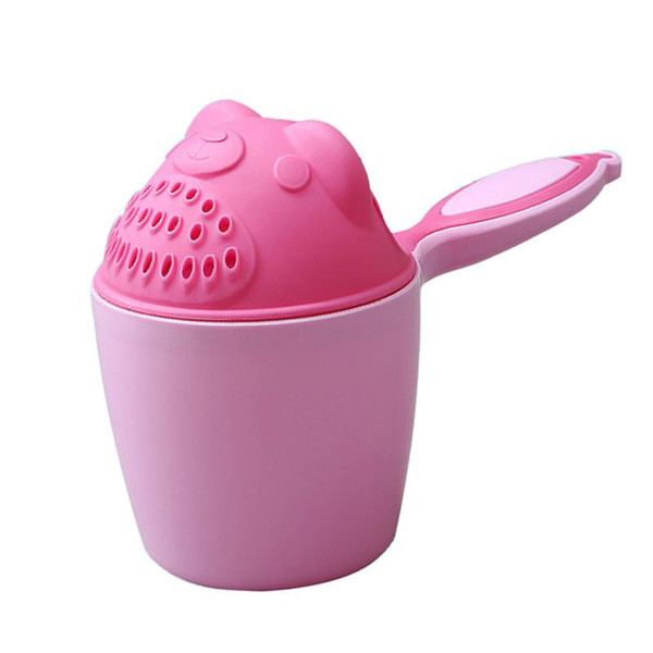 Baby Shampoo Cup Children Cartoon Bear Bathing Cup Baby Shower Water Spoon Bath Wash 2 Colors