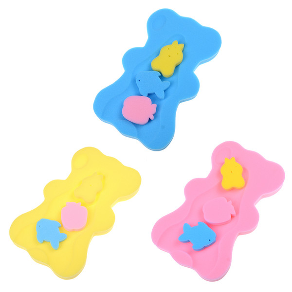 1 pcs Sponge Foan Baby Bath Mat Cartoon Antibacterial Anti Skid Bath Tubes Basin Bathing Products Swimming Pool Accessories