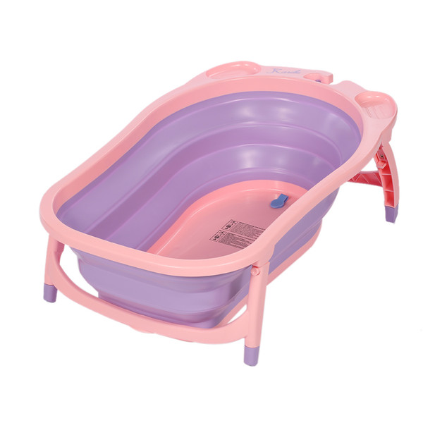 Baby Toddler Folding Bathtub Thickened with Sponge Lightweight Portable Baby Tubs Children Best Bath Shower Products 2017