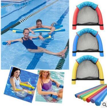 Pool Floating Chair Kids Swimming Floating Chair Portable Pool Noodle Chair Mesh Pool Float Chairs Seat Bed Water Bed Supplies