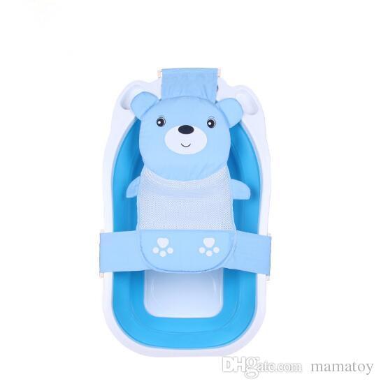 Adjustable Baby Safety Security Shower Bath Seat Tub Bathtub Support Net Cradle Bed Bathing Tub Shower Net Mesh Sling