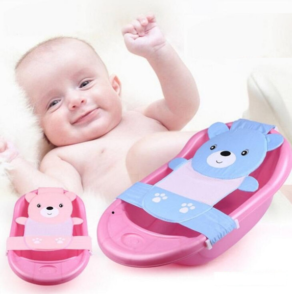 Adjustable Baby Bathtub Seats Plastic Cartoon Pattern Newborn Safety Security Bath Seat Support Kids Shower Seats