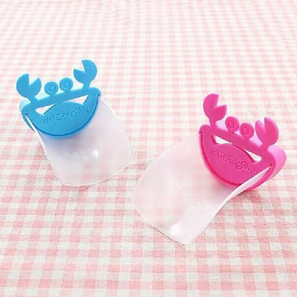 New Creative Baby Crab Shape Bathroom Water Faucet Extender For Kid Hand Washing High Quality Practical Child Gutter Sink Guide