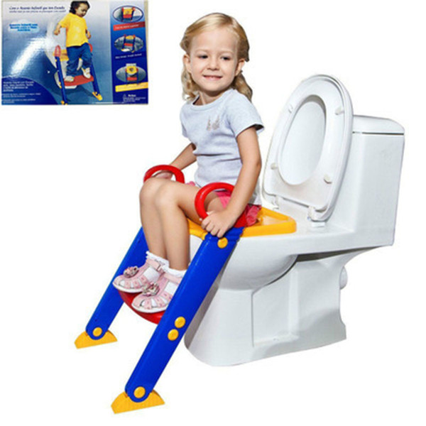 Children Stepped Folding Portable Toilet Adjustable Toilet Ladder Seat Cover Ring Auxiliary Tools Staircase Stool Baby Home Products