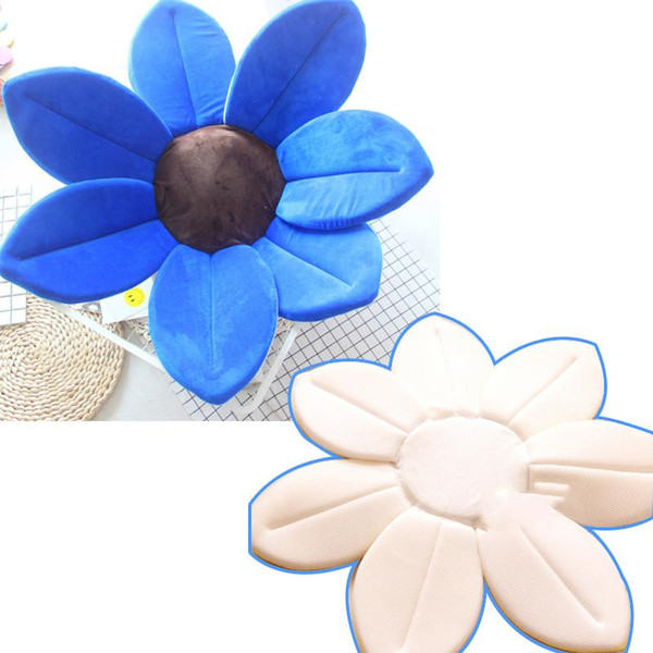 Baby Safety Bath Tub Mat Blooming Flower Seat Bathtub Chair Pad Cushion Anti-Slip Newborn Shower Support Soft Seat Cover Mat