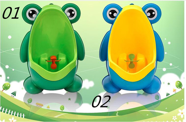 Lovely Frog Children Stand Vertical Urinal Wall-Mounted Urine Potty Groove Kids Baby Boys Urinal New Promotion Wall-mounted Training Toilet