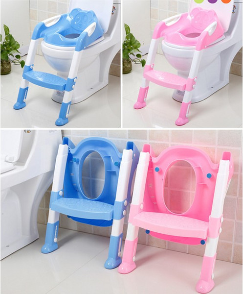 Baby potty seat with ladder children toliet seat cover kids toliet folding potty chair training portable free shipping