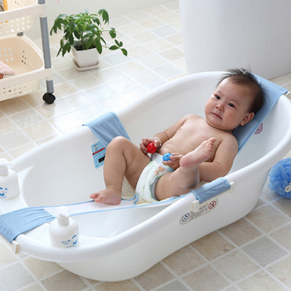 New Arrivals Baby Bath Net Cross-shaped Adjustable Bath Seat Bathtub Safety Security Seat Support Infant Shower