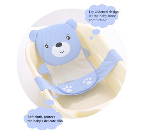 Adjustable baby bathtub Plastic cartoon pattern Newborn Safety Security Bath Seat Support kids Shower