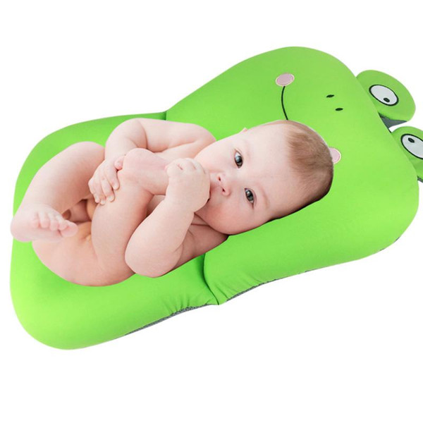 Foldable Newborn Baby Bathtub Pad Antiskid Blooming Bathing Net Bed/Chair Lovely Security Non-Slip Bathing Net Mat Drop Shipping