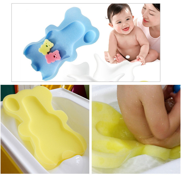 Baby Bath Sponge Mat Non-slip Sponge Mat Cute Cartoon Bath Mat Mom Must For Baby Care