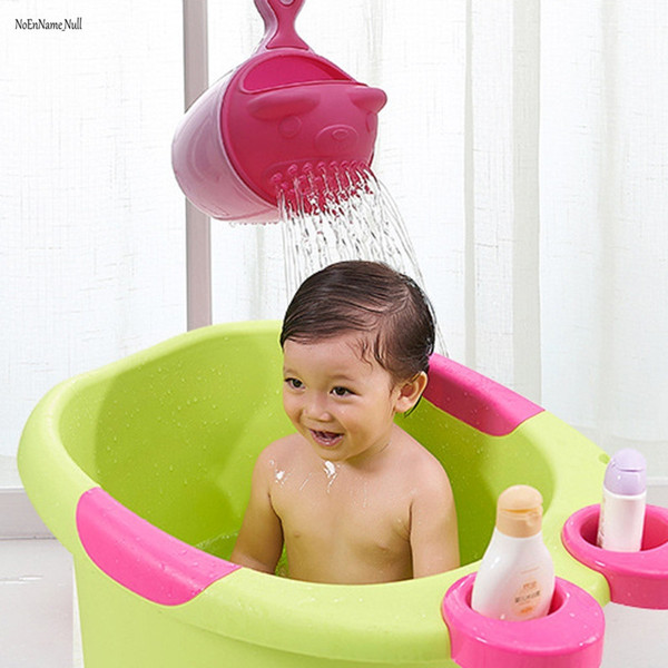 Cartoon Baby Bath Cap Kids Washing Hair Shampoo Cartoon Cup Children Shower Spoons Child Washing Hair Cup Kids bath tool