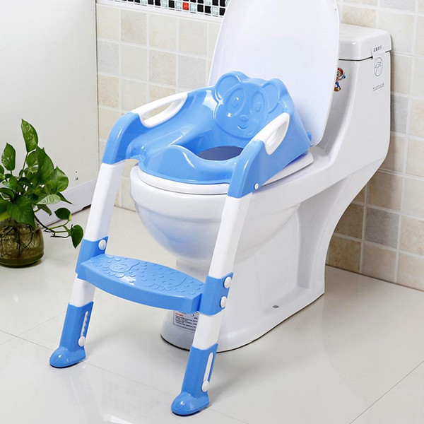 Folding Baby Potty Training Chair with Adjustable Ladder Baby Children Kids Boys Girls Potty Seat Baby Toilet Seat With Adjustable Ladder