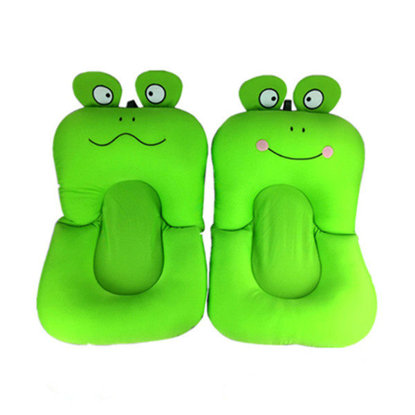 Cartoon Frog Baby Bath Mat Soft Non-slip Bathing Cushion Bathtub Shower Bed for Toddlers Infant Anti-skid Newborn Seat Soft Pad