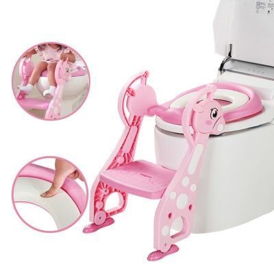 2 Colors Baby Potty Training Seat Children Potty Baby Kids Potty Baby Toilet Seat With Adjustable Ladder Infant Toilet Training Folding Seat