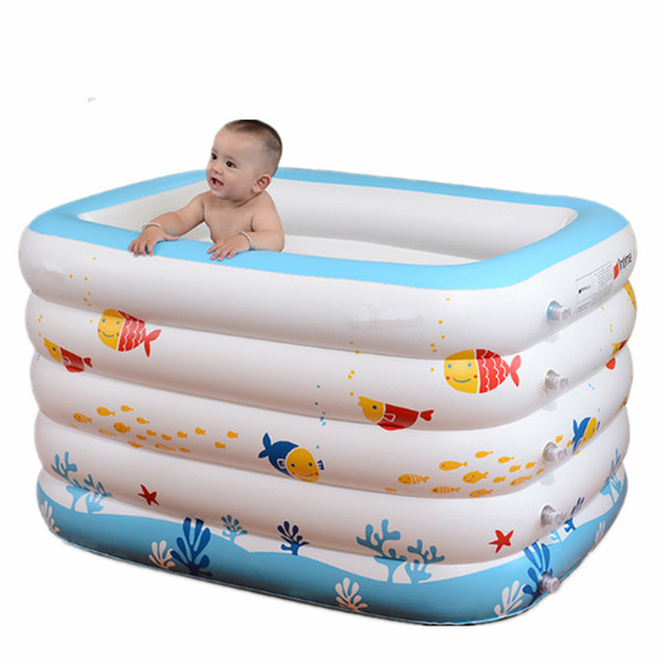 Baby Inflatable Bathtub,Portable Infant Toddler Non Slip Bathing Tub Travel Bathtub Mini Air Swimming Pool Kids Thick Foldable Shower Basin