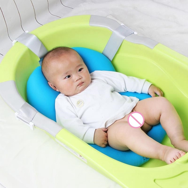 Baby Bath Tub Anti-skid Baby Bathing Mat for Newborn Infant Foldable Bathtub Pad Safety Shower Seat Shower Cushion Mat