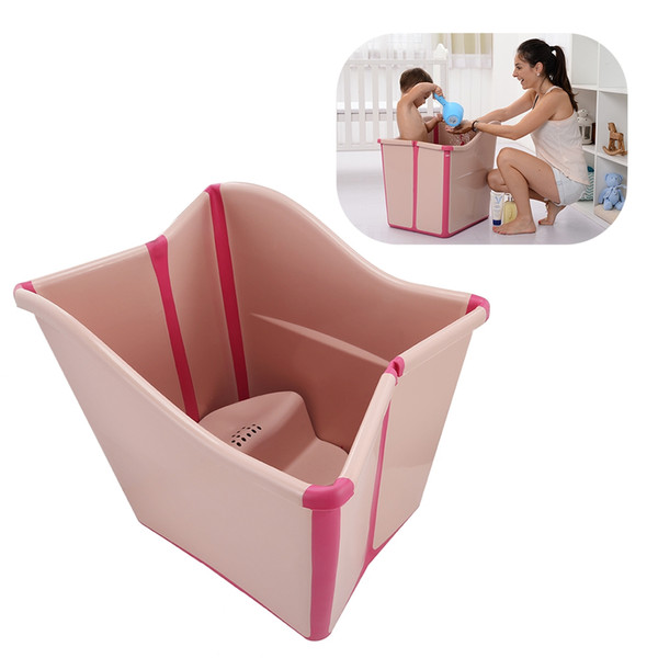 Large Thickened Folding Baby Bath Tub Bath Mat Children Folding Bath Baby Swimming Pool Newborn Can Enjoy