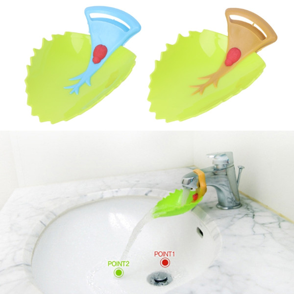 Cartoon Leaf Sink Extension Faucet Kids Children Washing Hand Water Guide Device