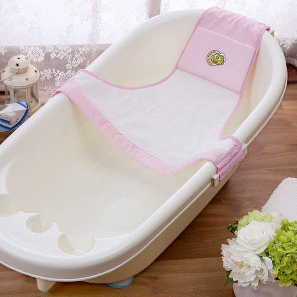 Newborn Baby Bath Tub Seat Adjustable Baby Bath Safety Tub Rings Net Children Bathtub Infant Shower Security Support Q1