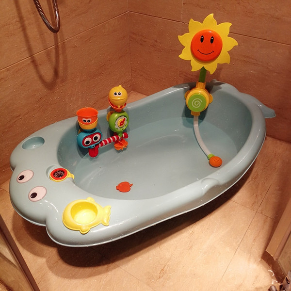 Cartoon Baby Tub Large Thickening Bathtub Infants and Young Children Tub Plastic Bath Baby Basin