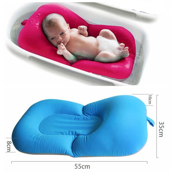 Foldable Newborn Bath Seat Soft Cushion Anti-skid Baby Bath Mat Baby Bathtub Shower Bed Non-Slip Security Pad