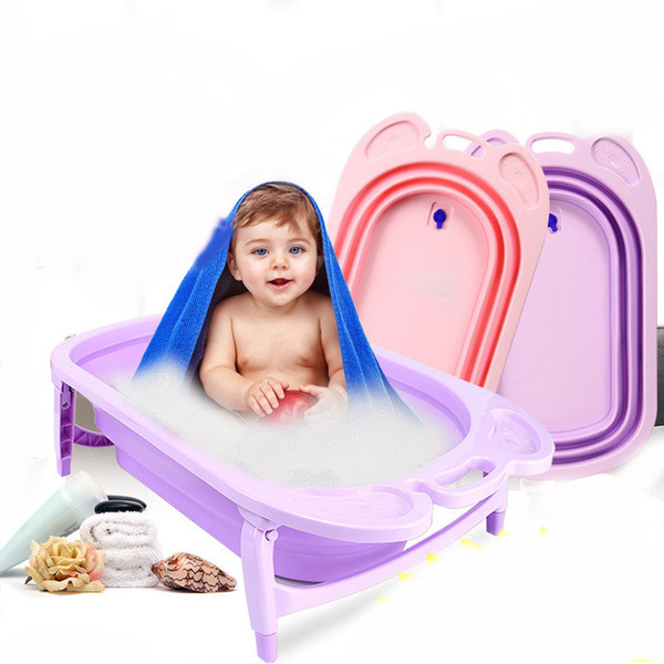 Thickened Folding Baby Bath Tub Children's Bath Tub Baby Large Children Can Enjoy Children Newborn Bathtub