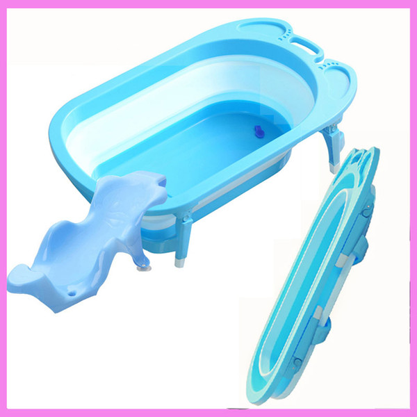 Plastic Baby Bath Tub Shower for Newborns Automatic Folding Portable Bathtubs Child Bathtub Seat 0~6 Years