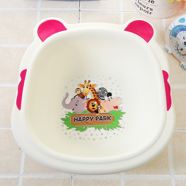 Household Washbasin Baby Bath Basin Cartoon Cute Babies Wash Basin Baby Bath Shower Tub Thickened Wash Hair Wash-basin