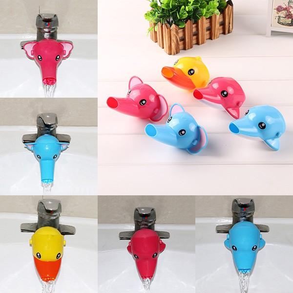 Happy Fun Animals Faucet Extender Baby Kids Hand Washing Bathroom Sink Gift 5 style Baby Tubs